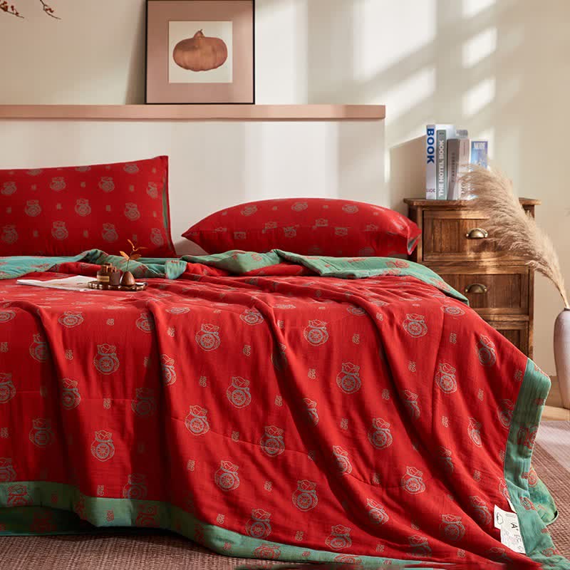 Cotton Gauze Lucky Bag Jacquard Quilt - image 1