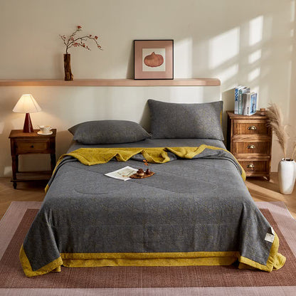 Cotton Gauze Subtle Pattern Jacquard Quilt - image 1