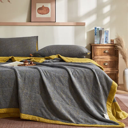 Cotton Gauze Subtle Pattern Jacquard Quilt - image 3