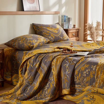 Cotton Gauze Mountain & Bamboo Jacquard Quilt - image 2