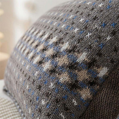 Jacquard Knit Cotton Button Pillowcases (2PCS) - image 1