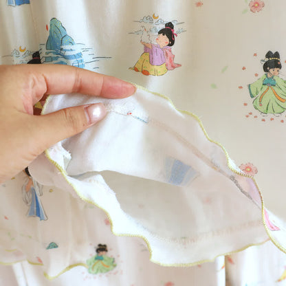 Vintage Oriental Princess Inspired Cotton Pajamas(3PCS) - image 8