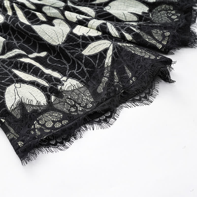 Abstract Floral Cotton Cami & Shorts Pajamas - image 7