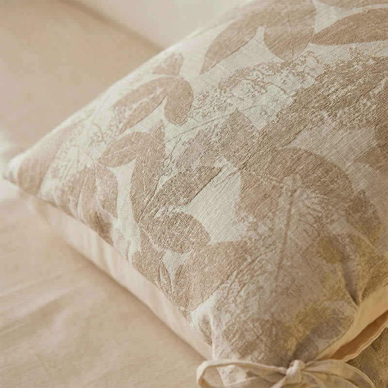 Botanical Leaf Jacquard Pillowcases (2PCS) - image 2