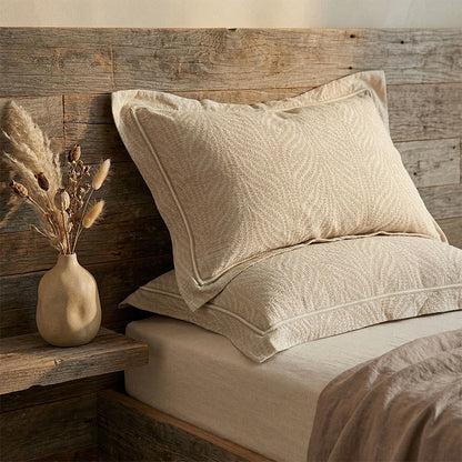 Wheat Jacquard Envelope Pillowcases (2PCS) - image 1