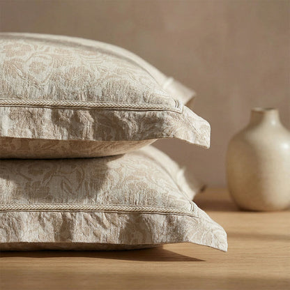 Elegant Floral Jacquard Envelope Pillowcases (2PCS) - image 1