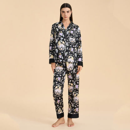 Oriental Mythical Qilin Print Pajama Set - image 2