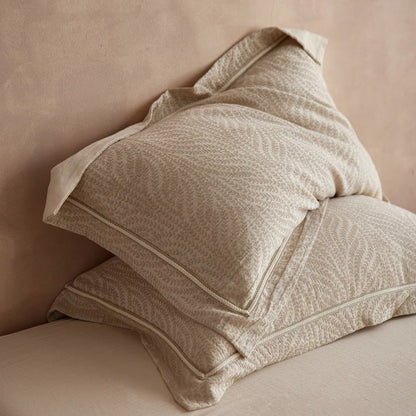 Wheat Jacquard Envelope Pillowcases (2PCS) - Light Brown - 48cm x 74cm - image 0