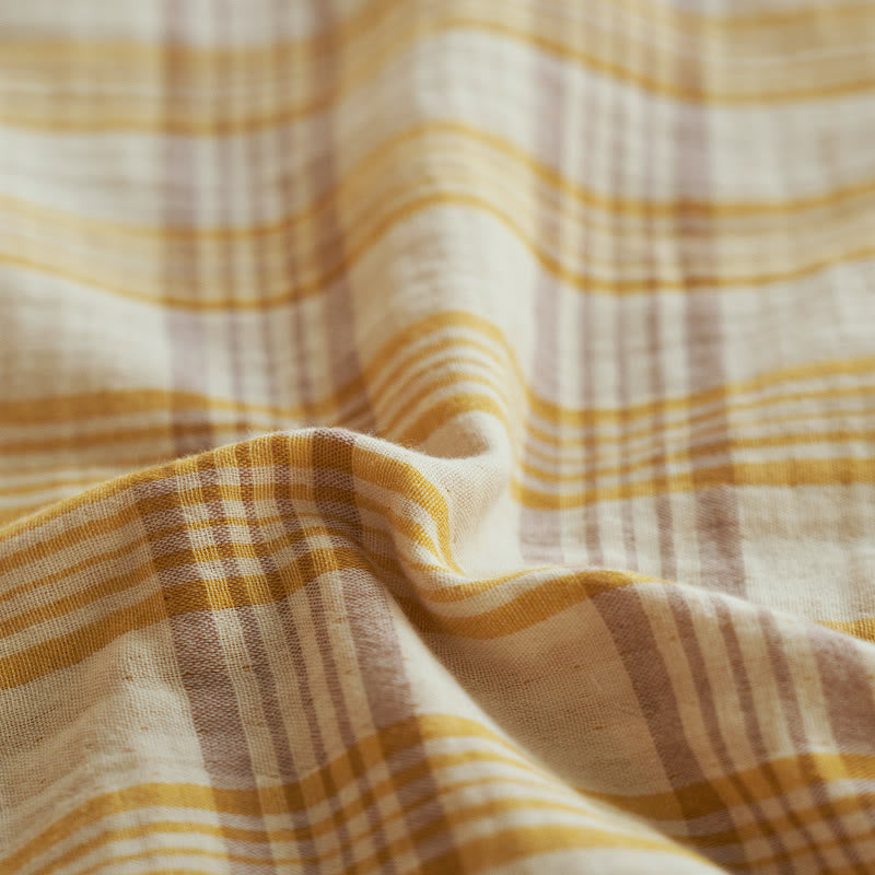 Gingham Pure Cotton Quilt Set - image 4