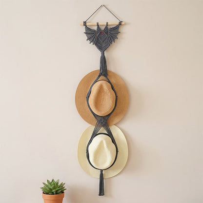 Gothic Boho Bat Wall Hanging - Black - 30cm x 105cm - image 3