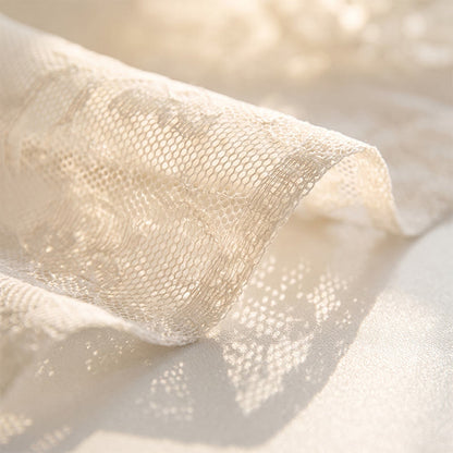 Romantic Floral Lace Ruffled Edge Tablecloth - image 2