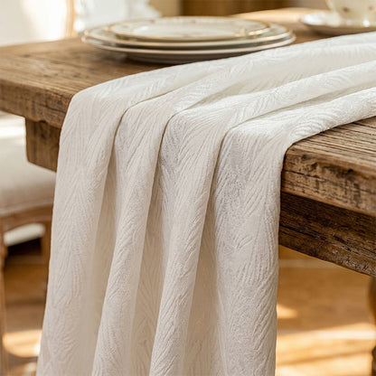 Leaf Pattern Jacquard Tablecloth - image 4
