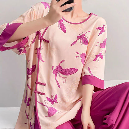Artsitic Butterfly Eastern-Inspired Loungewear Set - image 2