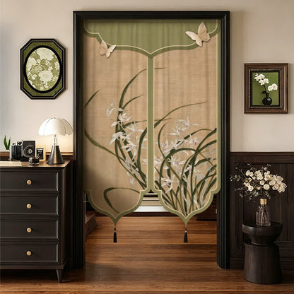 Oriental Orchid Aesthetic Door Curtain - One-piece - 39"W x 59"L - image 5
