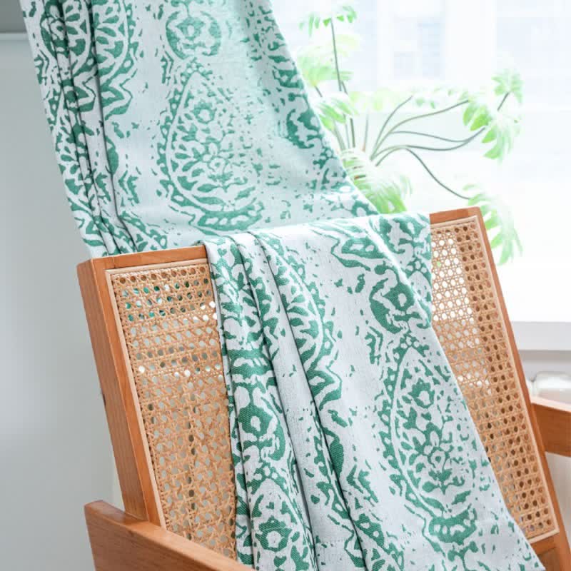 Vintage Style Water Drop Pattern Curtain - image 3