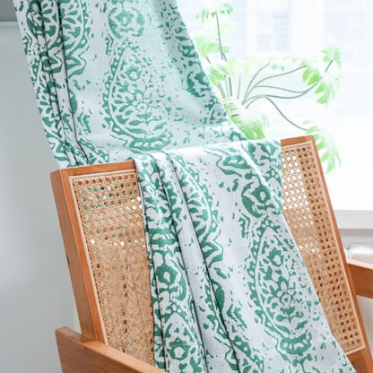 Vintage Style Water Drop Pattern Curtain - image 3