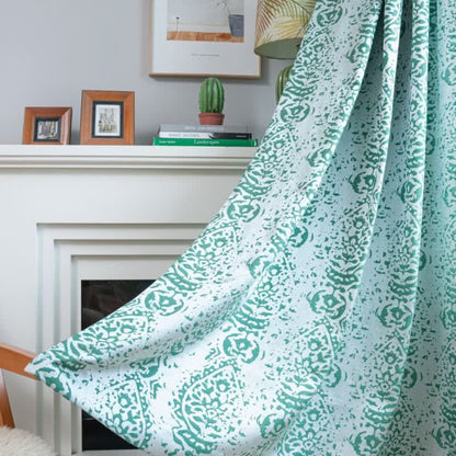 Vintage Style Water Drop Pattern Curtain - image 1