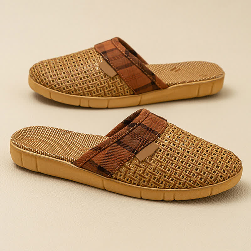 Rattan Odor-Resistant Indoor Slippers - image 4