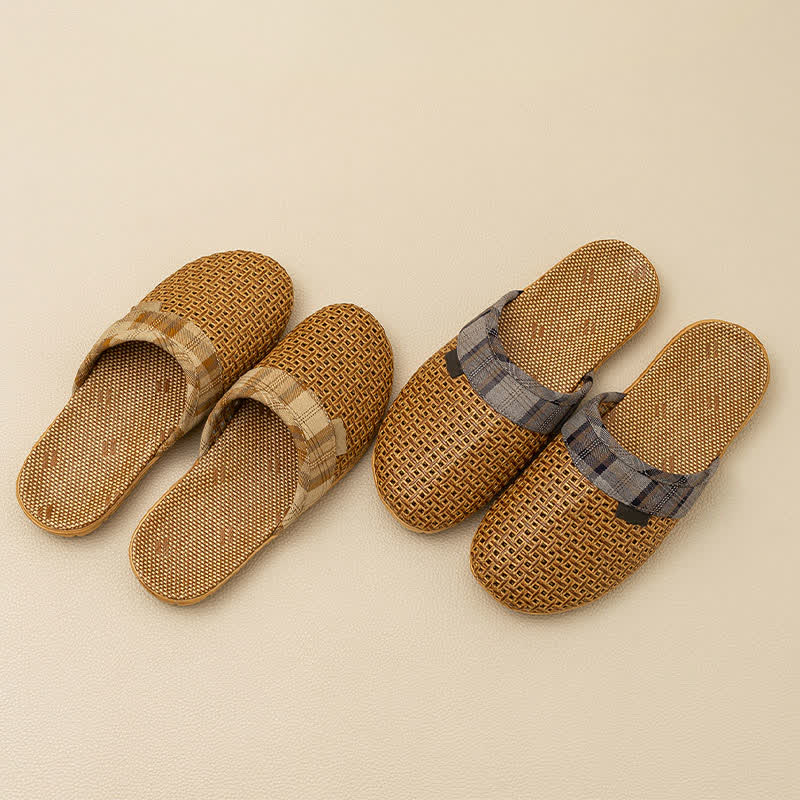 Rattan Odor-Resistant Indoor Slippers - image 1