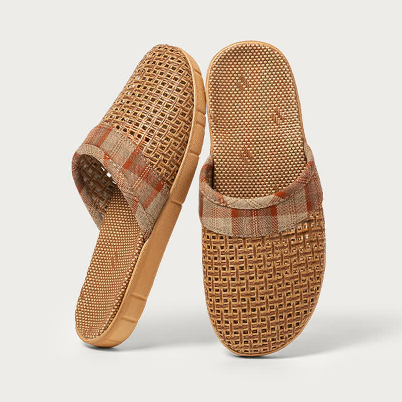 Rattan Odor-Resistant Indoor Slippers - Coffee - 3XL - image 6