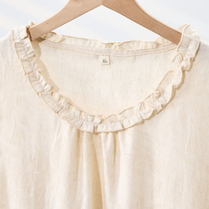 Minimalist Style Pure Cotton Sleeveless Nightgown - image 6