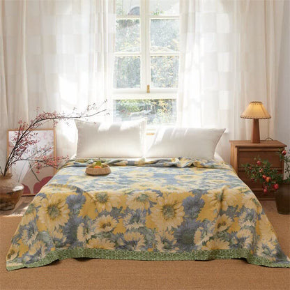 Refresh Sunflower Cotton Gauze Blanket - image 1