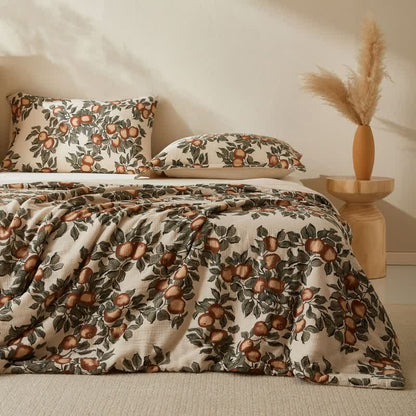 Harvest Fruit Cotton Double Gauze Quilt - image 3