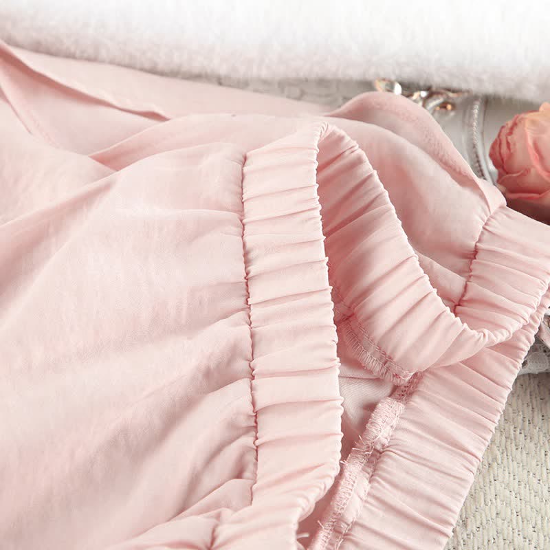 Solid Blush Kimono Robe Set - image 8