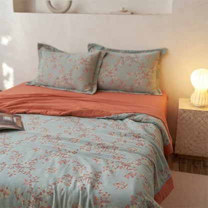 Cotton Gauze Jacquard Floral & Bow Bedding - image 7