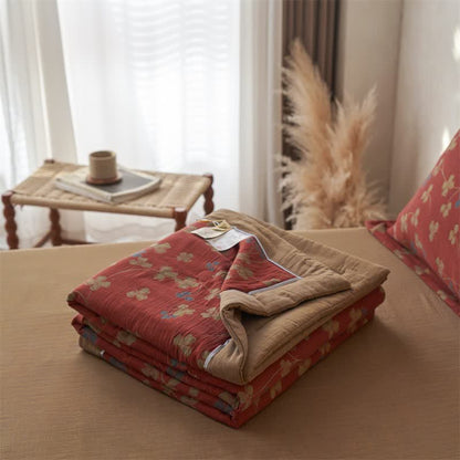 Cotton Gauze Jacquard Rustic Clover Bedding - image 12