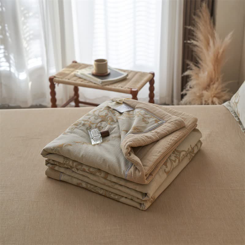 Cotton Gauze Jacquard Ornate Traditional Bedding - image 26