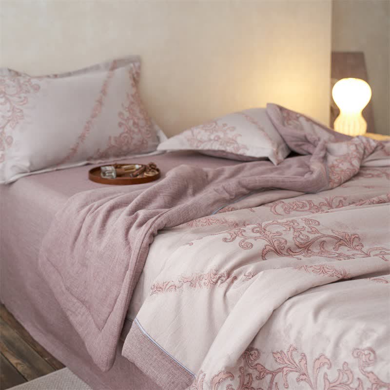 Cotton Gauze Jacquard Ornate Traditional Bedding - image 6
