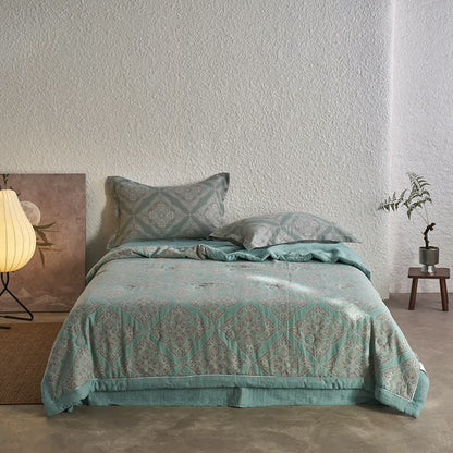 Cotton Gauze Jacquard Vintage Pattern Bedding - Bedding Set - King - image 0