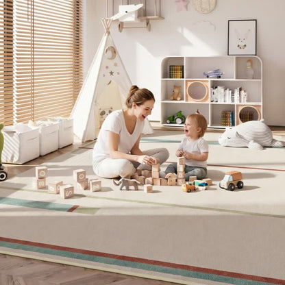 Minimalist Linear Kids Area Rug - image 2