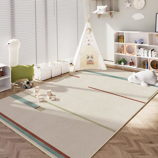 Minimalist Linear Kids Area Rug - 79"W × 138"L - image 0