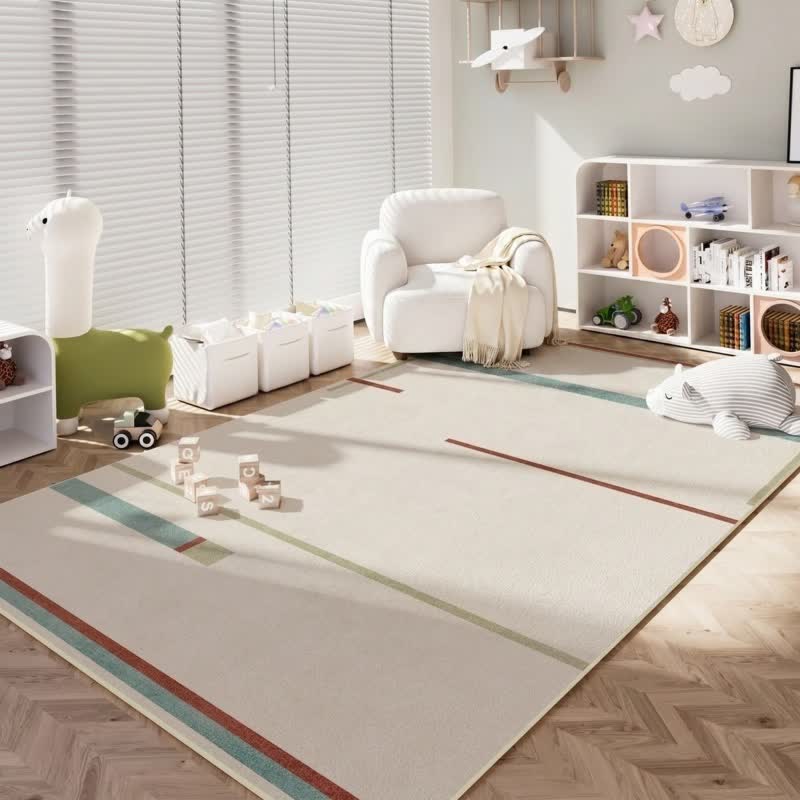 Minimalist Linear Kids Area Rug - image 3
