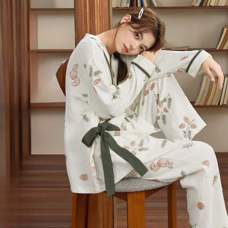 Woodland Squirrel & Acorn Loungewear Set - image 2