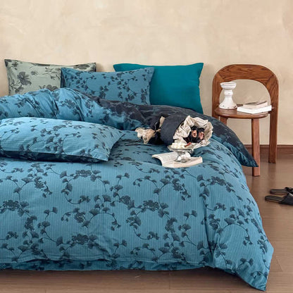 Vintage Ginkgo Leaf Pure Cotton Bedding(4PCS) - image 1