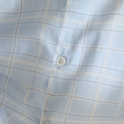 Short-Sleeve Cotton Plaid Sleepwear Set - image 7