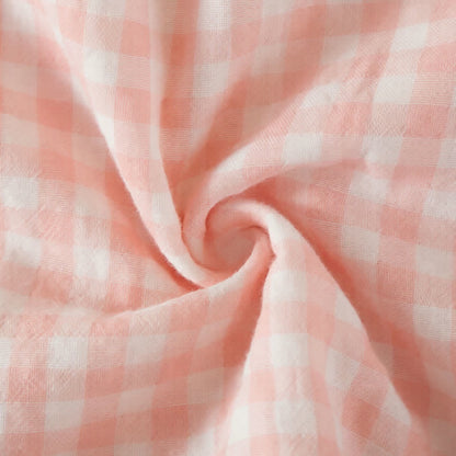 Soft Gingham Cotton Ruffle Loungewear Set - image 5
