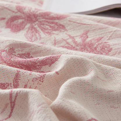 Elegant Floral Cotton Muslin Quilt Blanket - image 6