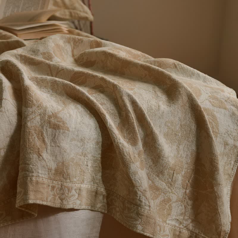 Artistic Vintage Rose Cotton Gauze Quilt - image 5