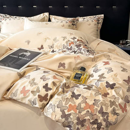 Butterfly Embroidered Pure Cotton Bedding Set(4PCS) - image 10