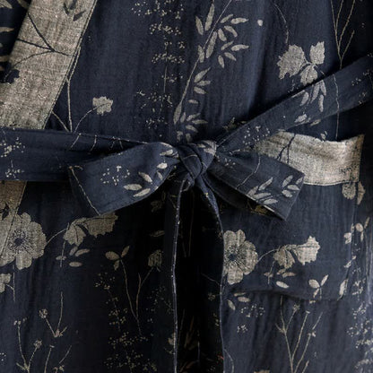 Garden Floral Organic Cotton Kimono Robe - image 5