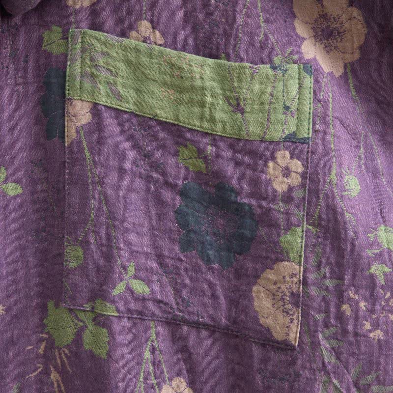 Garden Floral Organic Cotton Kimono Robe - image 12