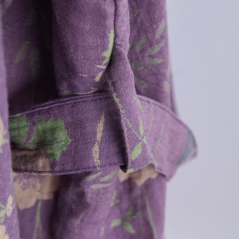 Garden Floral Organic Cotton Kimono Robe - image 15