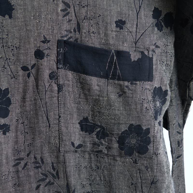 Garden Floral Organic Cotton Kimono Robe - image 27