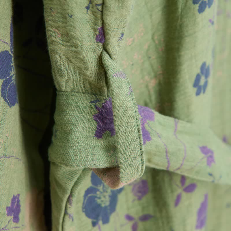 Garden Floral Organic Cotton Kimono Robe - image 22