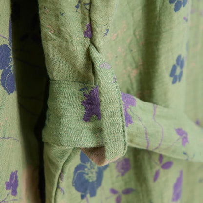 Garden Floral Organic Cotton Kimono Robe - image 22