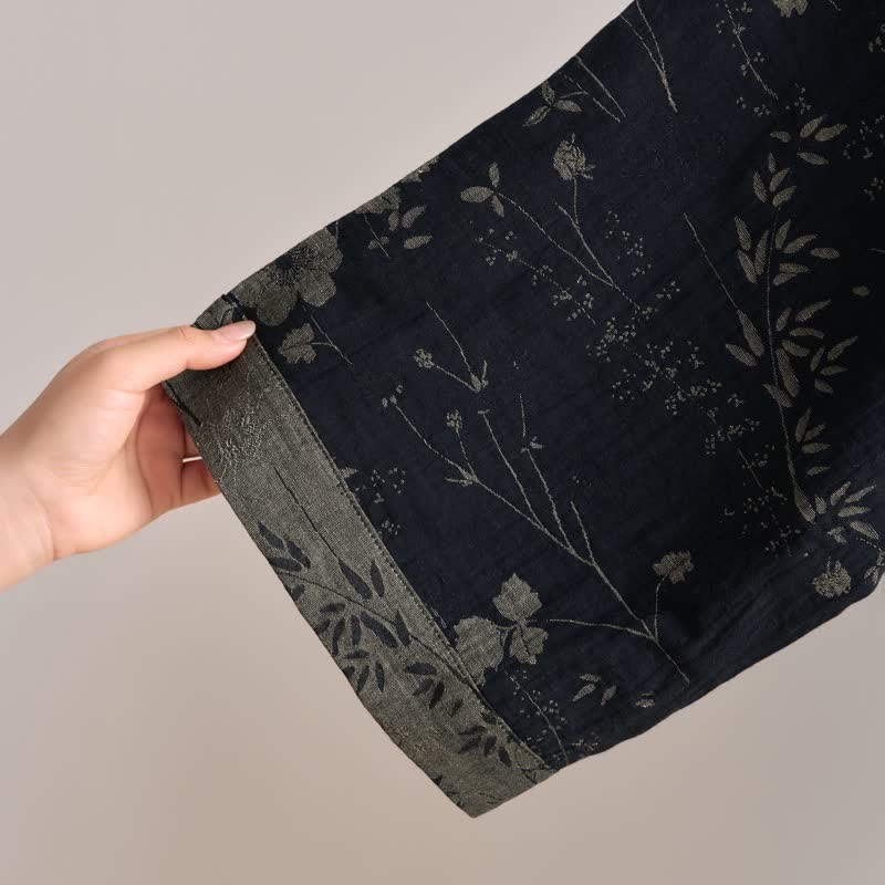 Garden Floral Organic Cotton Kimono Robe - image 3